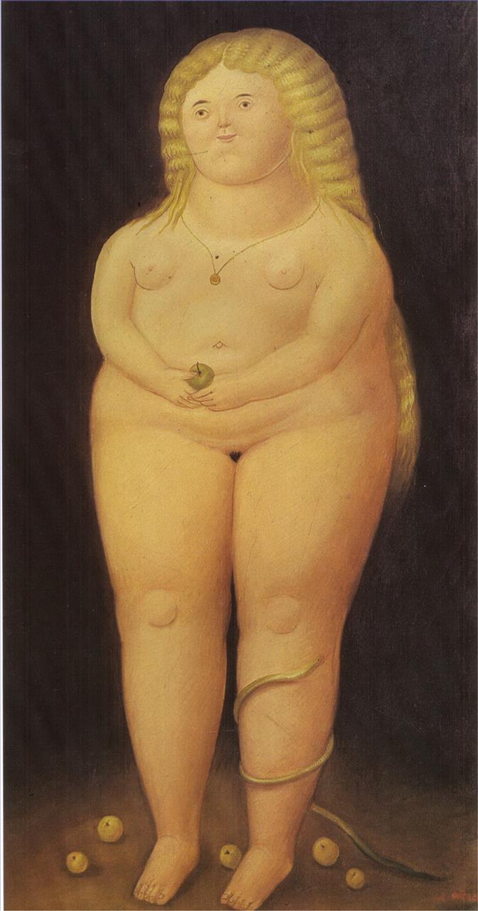 Adam et Eve Eve Fernando Botero Peintures à l'huile